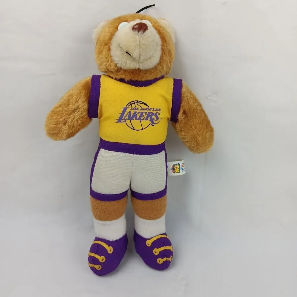 NBA LA Lakers Bear Mascot Good Stuff Plush Official Licensed Vintage 1993